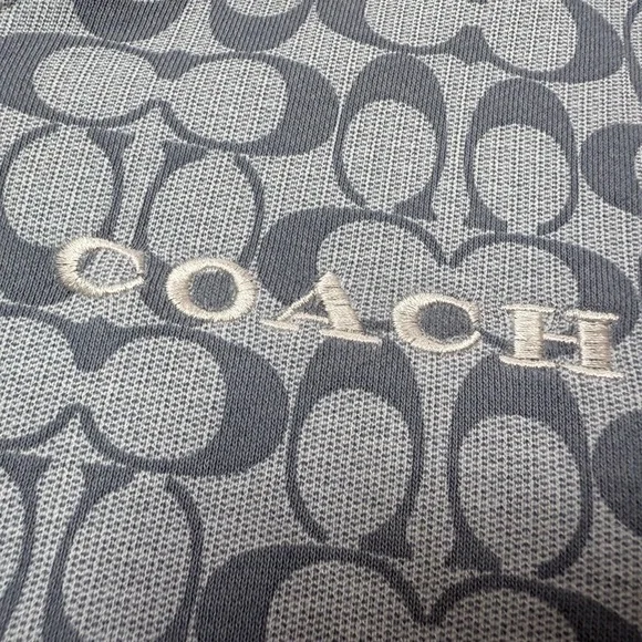 Coach Light Blue Patterned Crewneck Sweater - Picture 8 of 10